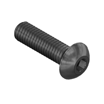 M8X18BHCS-5 MODULAR SOLUTIONS BLACK OXIDE PLATED FASTENER M8 X 18MM BUTTON HEAD CAP SCREW